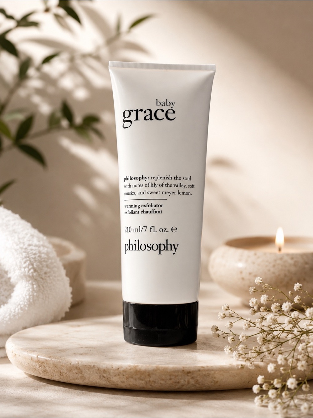 New Philosophy Baby Grace Warming Exfoliator 7oz Spa Body Scrub